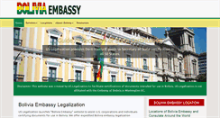 Desktop Screenshot of boliviaembassy.com